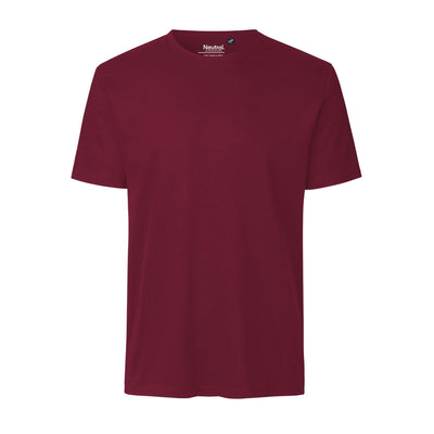 Mens Organic Cotton Interlock T-Shirt Tops & Tees The Ethical Gift Box (DEV SITE) Bordeaux S 