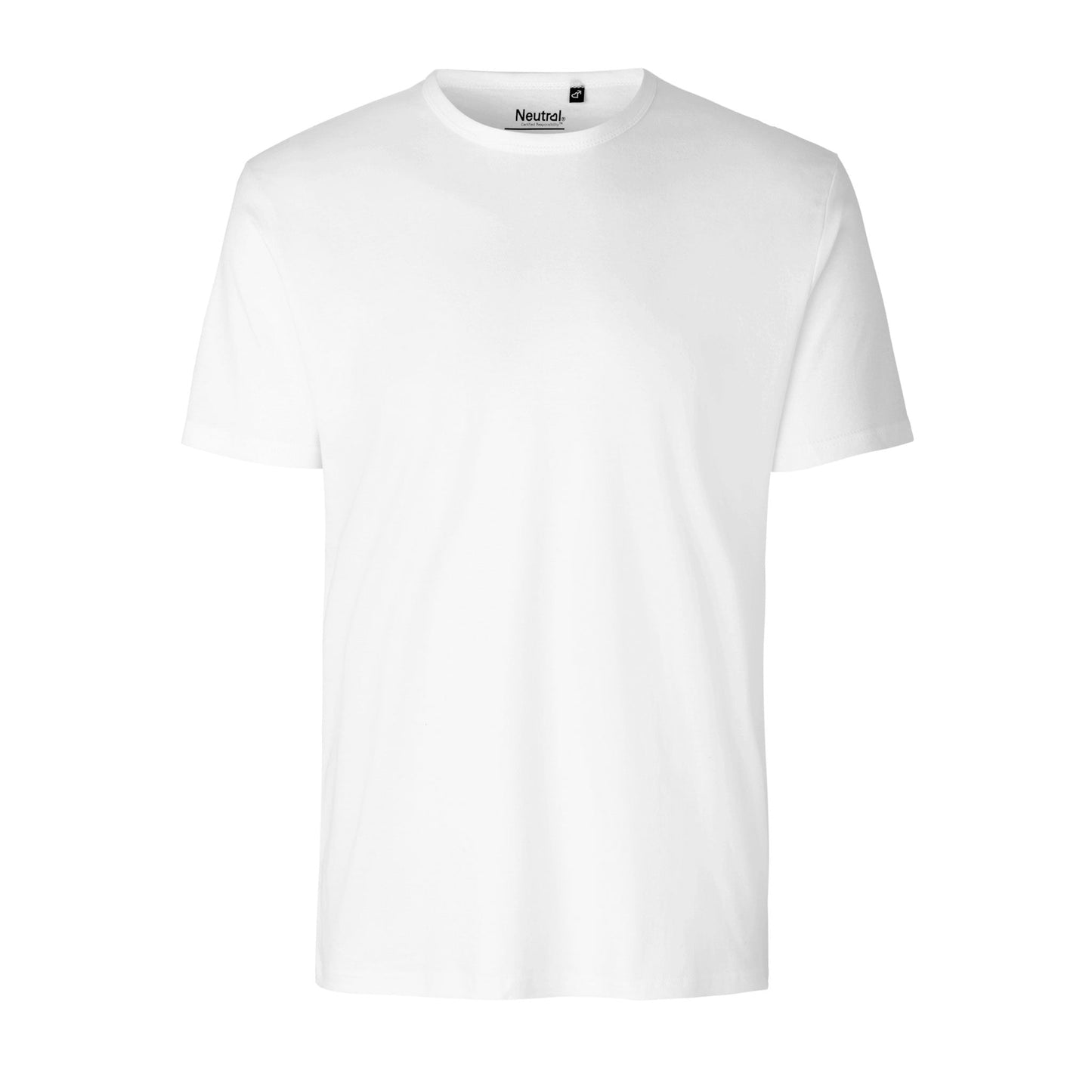 Mens Organic Cotton Interlock T-Shirt Tops & Tees The Ethical Gift Box (DEV SITE) White S 