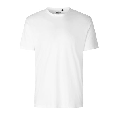 Mens Organic Cotton Interlock T-Shirt Tops & Tees The Ethical Gift Box (DEV SITE) White S 