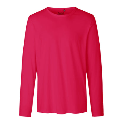Mens Organic Cotton Long Sleeve T-Shirt Tops & Tees The Ethical Gift Box (DEV SITE) Pink S 