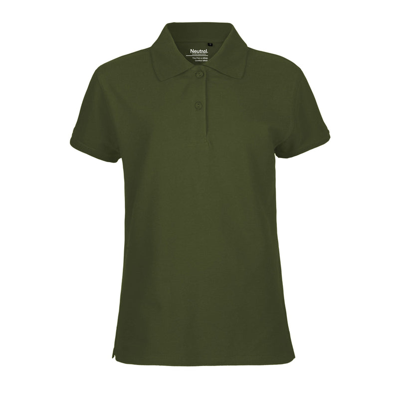 Ladies Classic Organic Cotton Polo Tops & Tees The Ethical Gift Box (DEV SITE) Military XS 