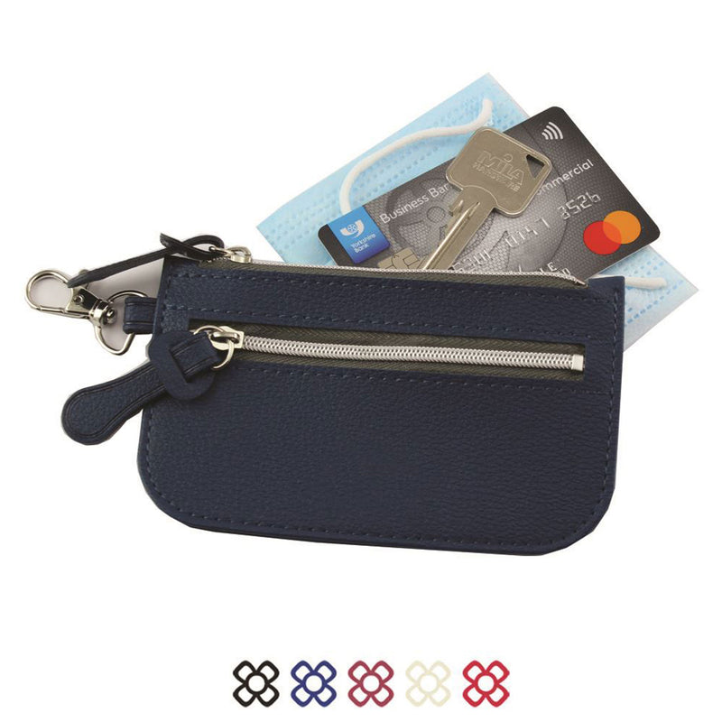 Como Mini Zipped Pouch with Bag Clip Accessories The Ethical Gift Box (DEV SITE) Raspberry  