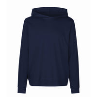 Neutral lightweight organic cotton jersey hoodie, 155gsm, Navy thumbnail