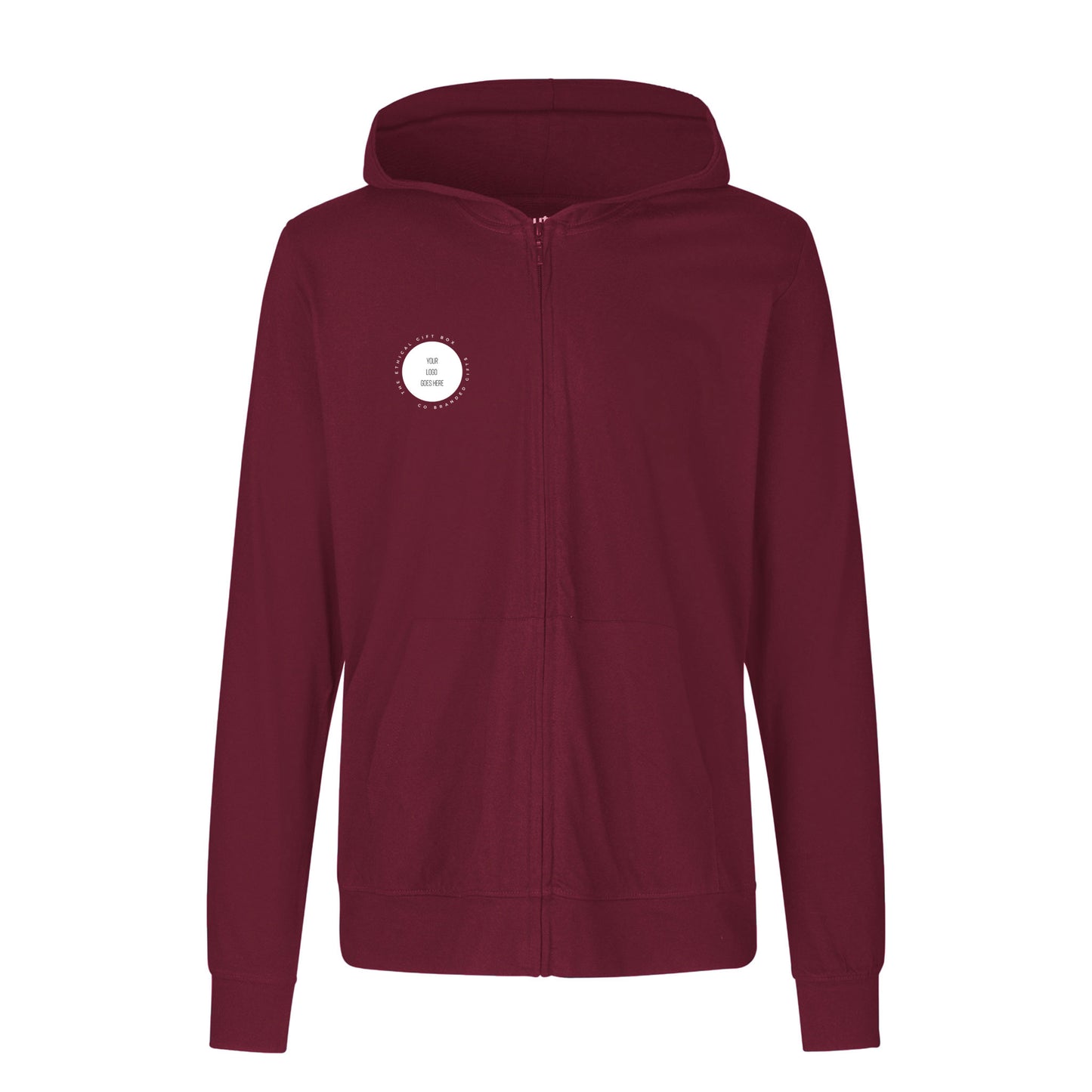 Unisex Organic Cotton Jersey Hoodie With Zip Tops & Tees The Ethical Gift Box (DEV SITE)   