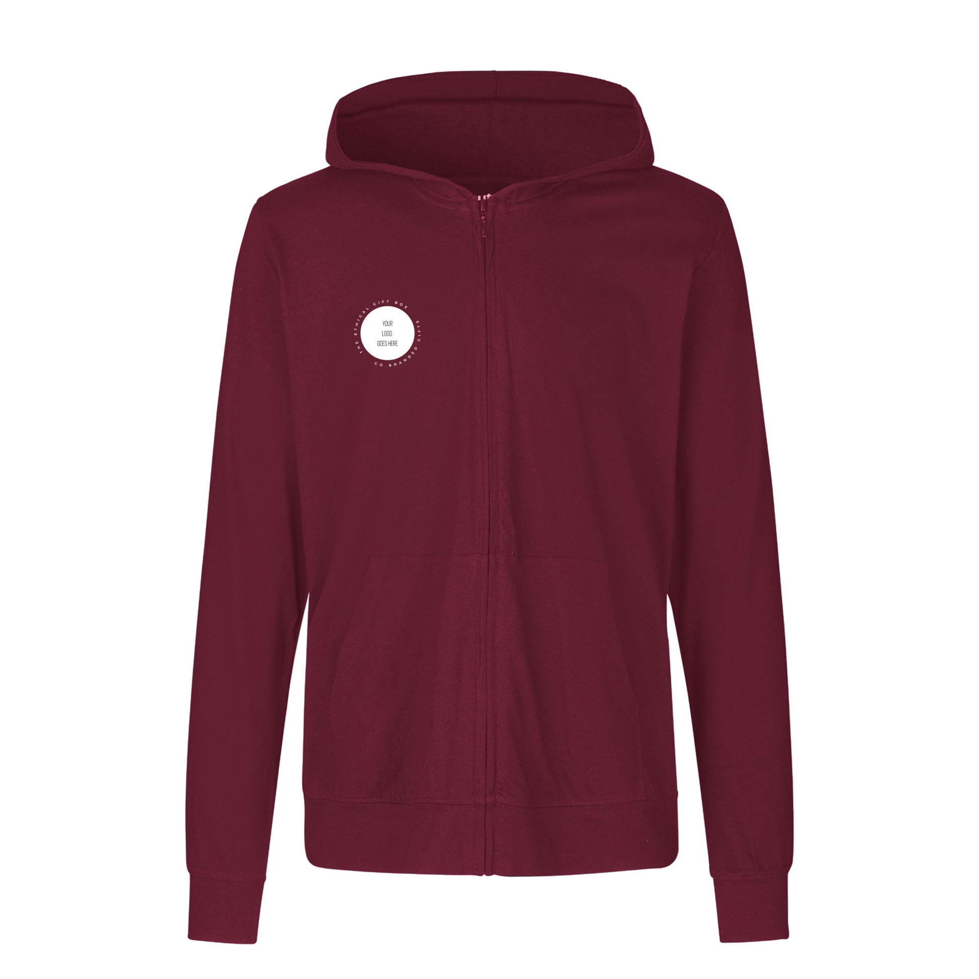 Unisex Organic Cotton Jersey Hoodie With Zip Tops & Tees The Ethical Gift Box (DEV SITE)   