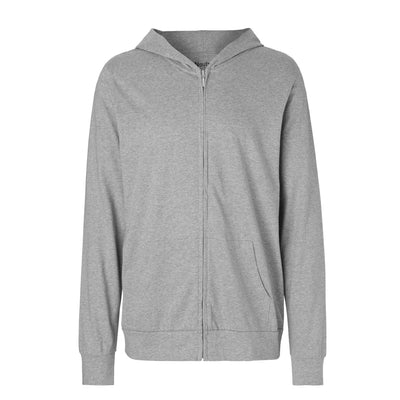 Unisex Organic Cotton Jersey Hoodie With Zip Tops & Tees The Ethical Gift Box (DEV SITE) Sport Grey XS 