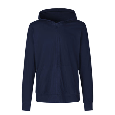 Unisex Organic Cotton Jersey Hoodie With Zip Tops & Tees The Ethical Gift Box (DEV SITE) Navy XS 