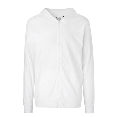Unisex Organic Cotton Jersey Hoodie With Zip Tops & Tees The Ethical Gift Box (DEV SITE) White XS 