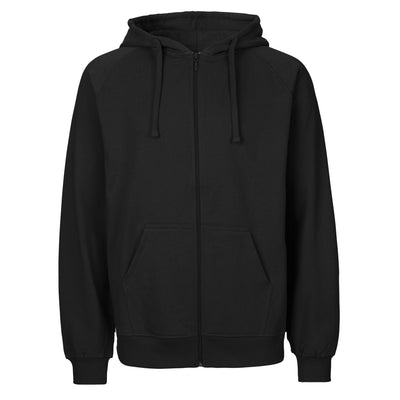 Mens Organic Cotton Hoodie With Zip Tops & Tees The Ethical Gift Box (DEV SITE) Black S 