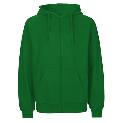Mens Organic Cotton Hoodie With Zip Tops & Tees The Ethical Gift Box (DEV SITE) Green S 