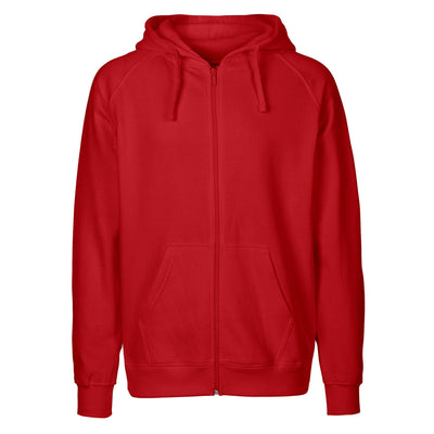 Mens Organic Cotton Hoodie With Zip Tops & Tees The Ethical Gift Box (DEV SITE) Red S 