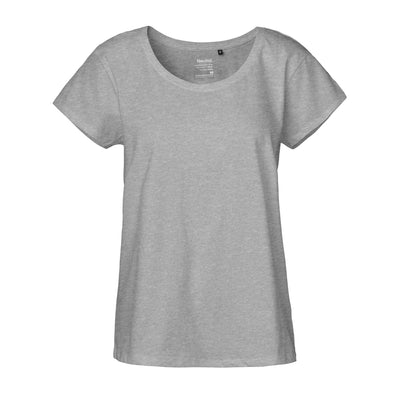 Womens Organic Cotton Loose Fit T-Shirt Tops & Tees The Ethical Gift Box (DEV SITE) Sport Grey XS 