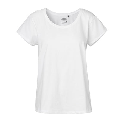 Womens Organic Cotton Loose Fit T-Shirt Tops & Tees The Ethical Gift Box (DEV SITE) White XS 