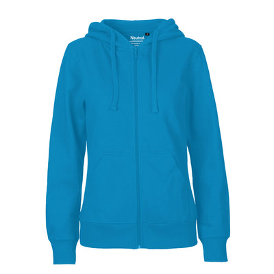 Womens Organic Cotton Jersey Hoodie W Zip Tops & Tees The Ethical Gift Box (DEV SITE) Sapphire XS 