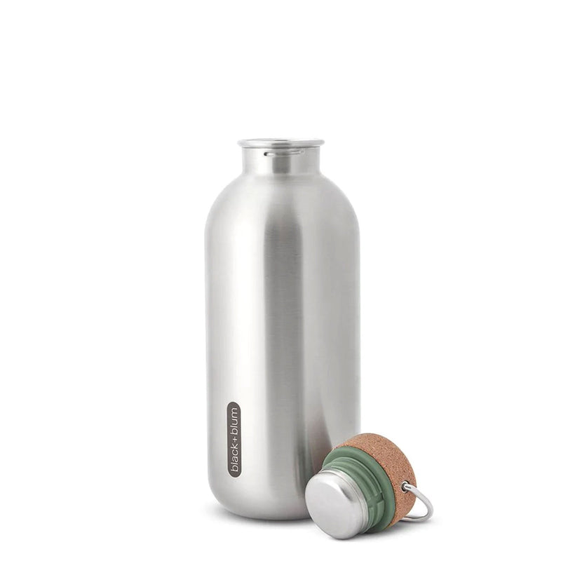 Black & Blum Steel Bottle 600ml Water Bottles & Flasks The Ethical Gift Box (DEV SITE) Olive  
