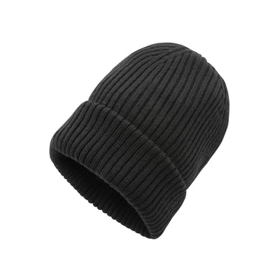 Polylana® Double Knitted Beanie Headwear The Ethical Gift Box (DEV SITE) Black  
