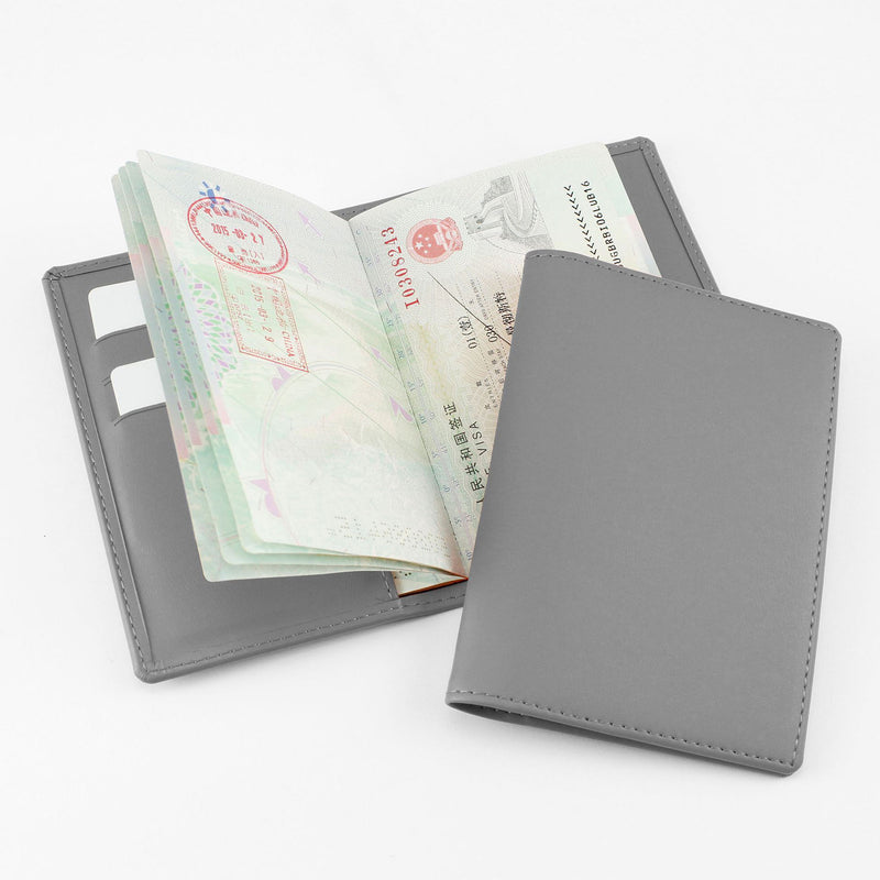 Porto Recycled Passport Case Accessories The Ethical Gift Box (DEV SITE) Grey  