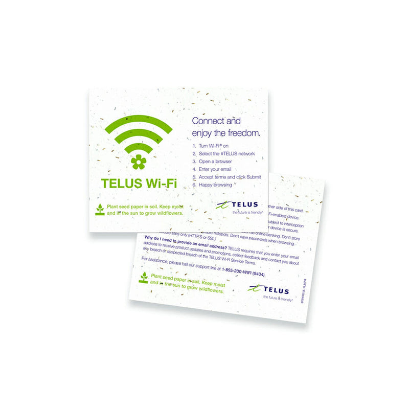 Seedpaper A6 Postcard Packaging Inserts The Ethical Gift Box (DEV SITE)   