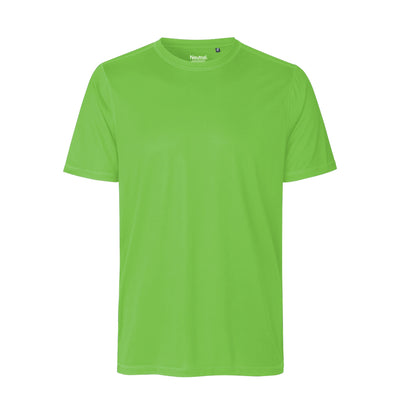 Mens Recycled Polyester Performance T-Shirt Tops & Tees The Ethical Gift Box (DEV SITE) Lime S 