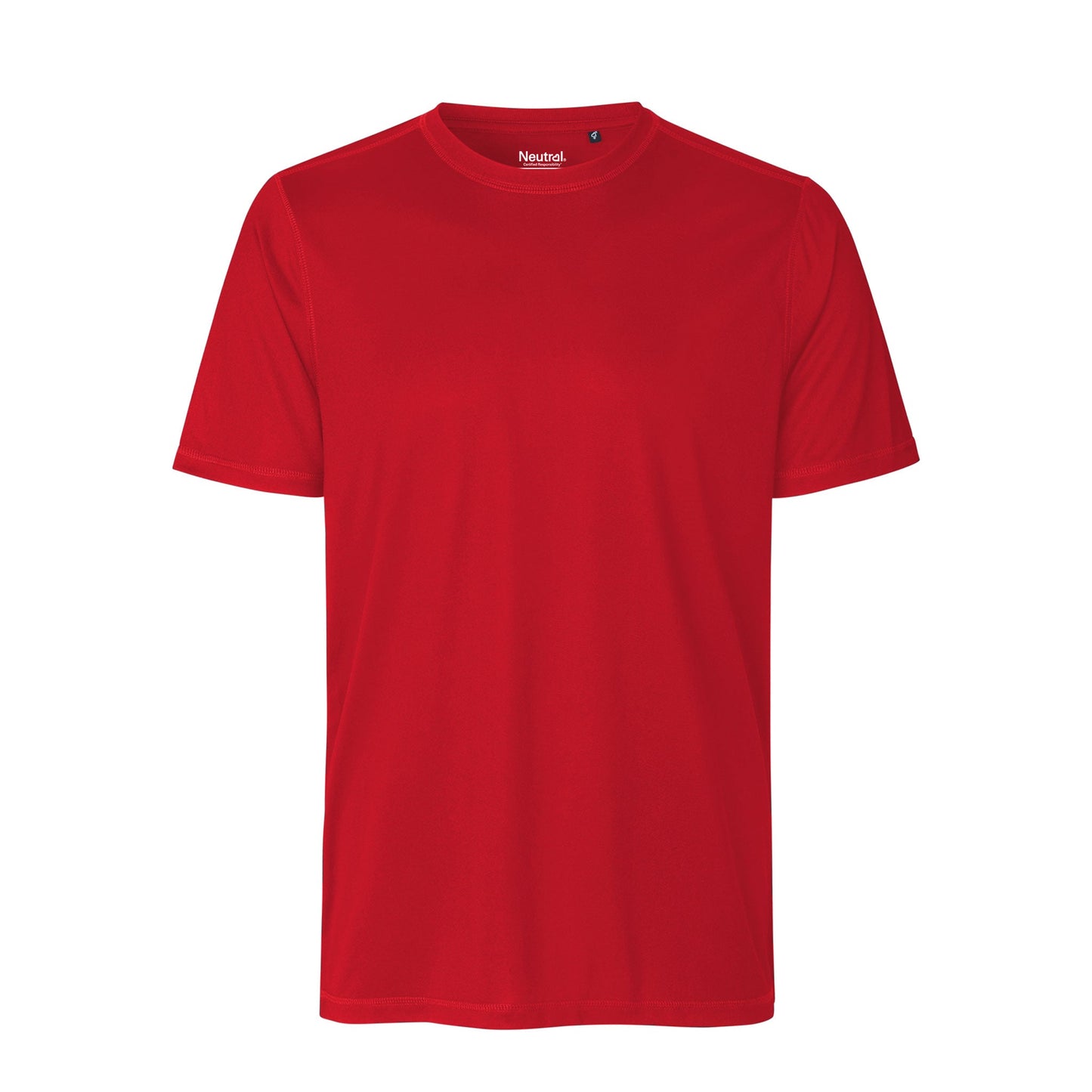 Mens Recycled Polyester Performance T-Shirt Tops & Tees The Ethical Gift Box (DEV SITE) Red S 