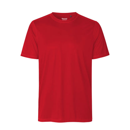 Mens Recycled Polyester Performance T-Shirt Tops & Tees The Ethical Gift Box (DEV SITE) Red S 