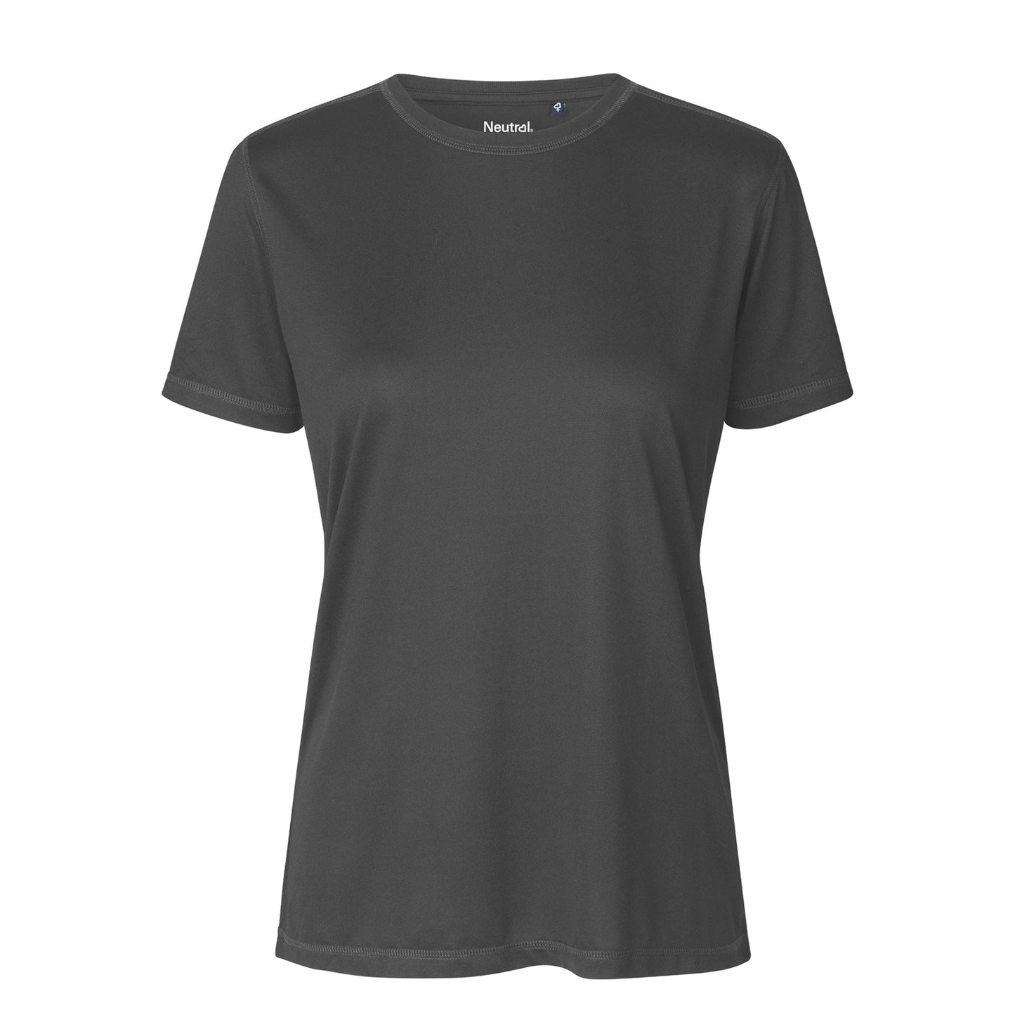 Womens Recycled Polyester Performance T-Shirt Tops & Tees The Ethical Gift Box (DEV SITE) Charcoal XS 