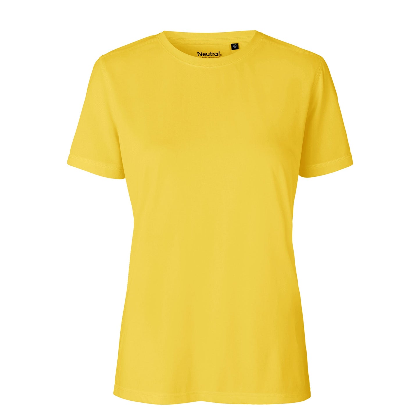 Womens Recycled Polyester Performance T-Shirt Tops & Tees The Ethical Gift Box (DEV SITE) Yellow XS 