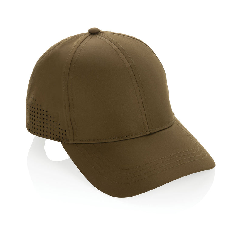 RPET 6 Panel Sports Cap Headwear The Ethical Gift Box (DEV SITE) Olive  