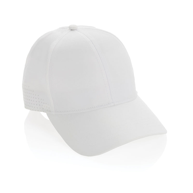 RPET 6 Panel Sports Cap Headwear The Ethical Gift Box (DEV SITE) White  
