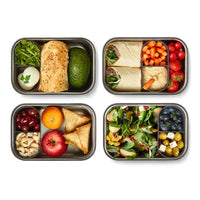 Black & Blum stainless steel sandwich box with bamboo lid, plastic-free, for corporate gifting thumbnail