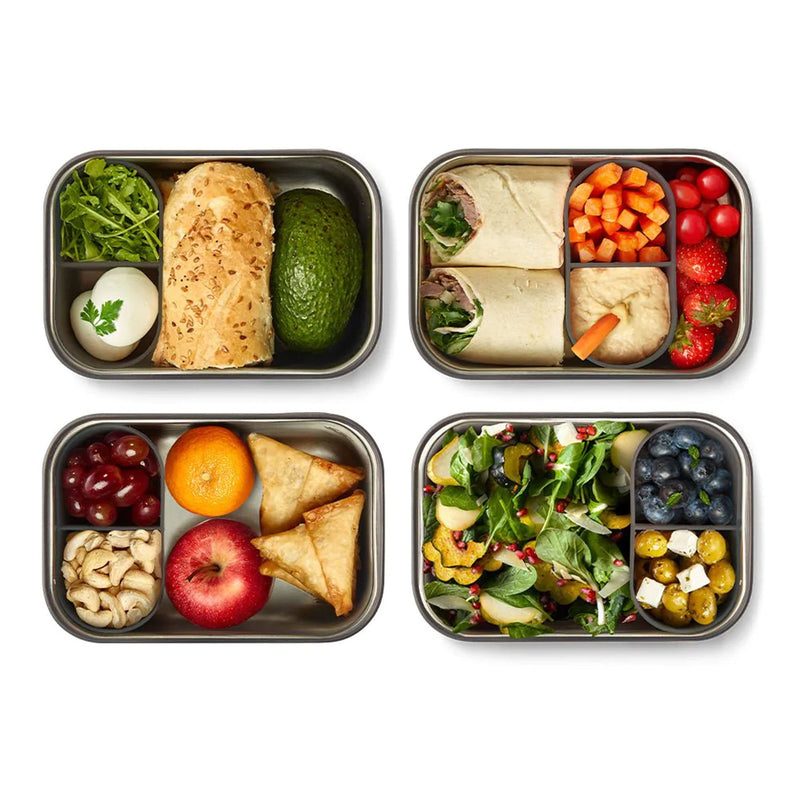 Black & Blum stainless steel sandwich box with bamboo lid, plastic-free, for corporate gifting