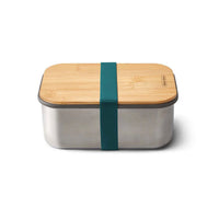 Black & Blum stainless steel sandwich box with bamboo lid, plastic-free, for corporate gifting, Ocean thumbnail