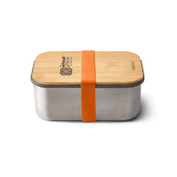 Black & Blum stainless steel sandwich box with bamboo lid, plastic-free, for corporate gifting thumbnail
