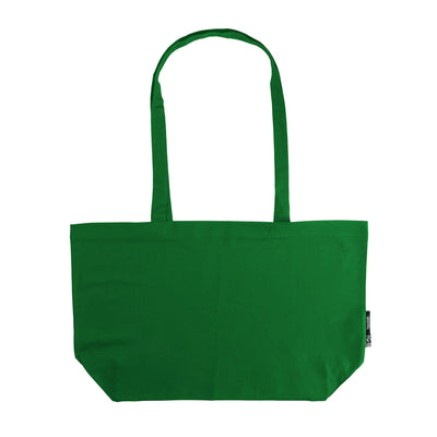 Organic Cotton Shopping Bag Gusset Bags The Ethical Gift Box (DEV SITE) Green  