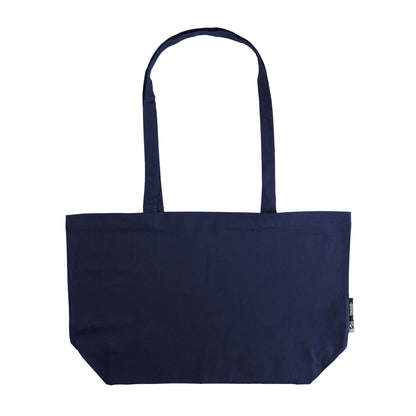 Organic Cotton Shopping Bag Gusset Bags The Ethical Gift Box (DEV SITE) Navy  