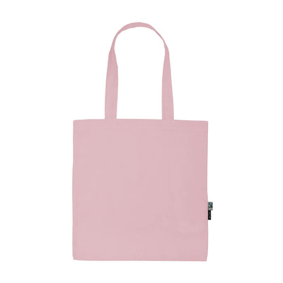 Organic Cotton Shopping Bag w Long Handles Bags The Ethical Gift Box (DEV SITE) Light Pink  
