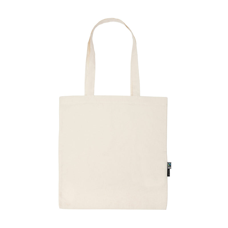 Organic Cotton Shopping Bag w Long Handles Bags The Ethical Gift Box (DEV SITE) Nature  