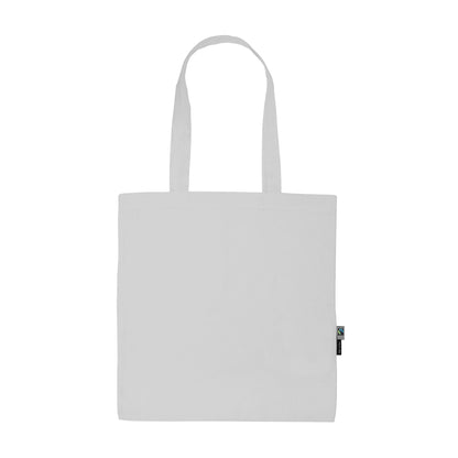Organic Cotton Shopping Bag w Long Handles Bags The Ethical Gift Box (DEV SITE) White  
