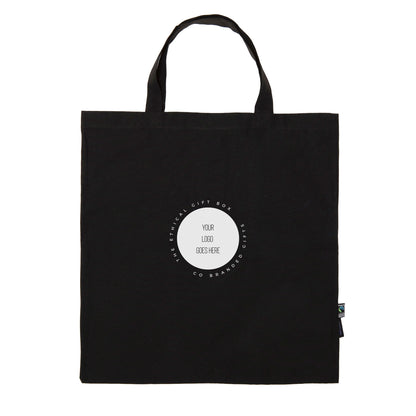 Organic Cotton Shopping Bag w Short Handles Bags The Ethical Gift Box (DEV SITE)   