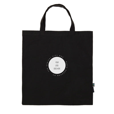 Organic Cotton Shopping Bag w Short Handles Bags The Ethical Gift Box (DEV SITE)   