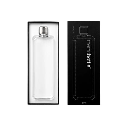 Slim Memo Bottle - 450ml Water Bottles & Flasks The Ethical Gift Box (DEV SITE)   