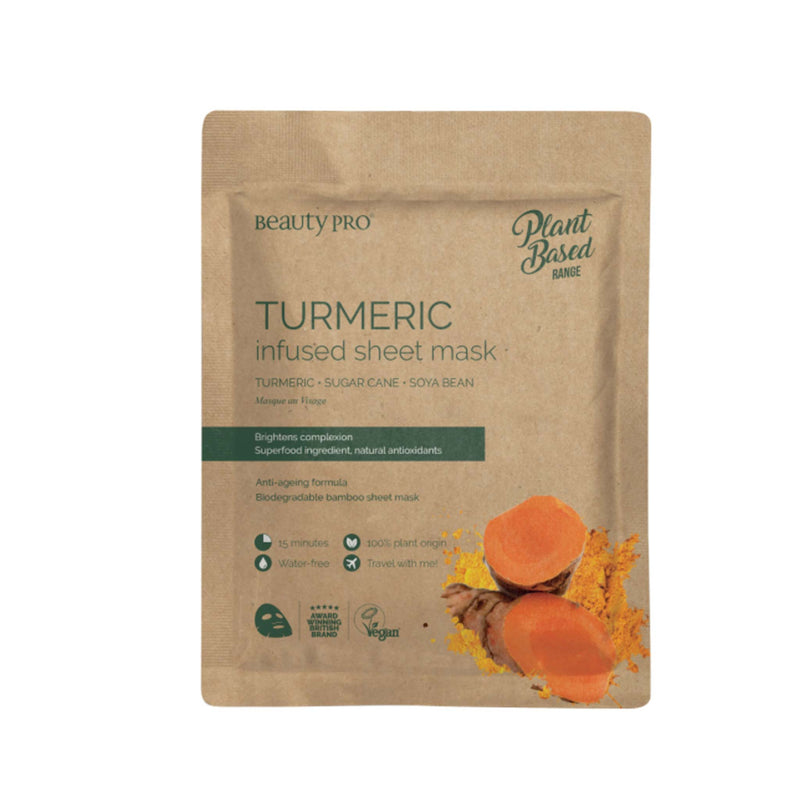 Turmeric Infused Sheet Face Mask Grab & Go Beauty Pro   