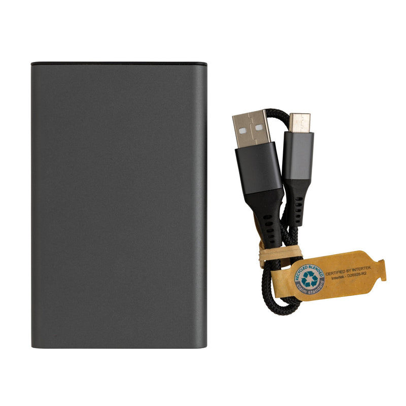 RCS Recycled Aluminium Powerbank 5.000 mAh Tech The Ethical Gift Box (DEV SITE)   