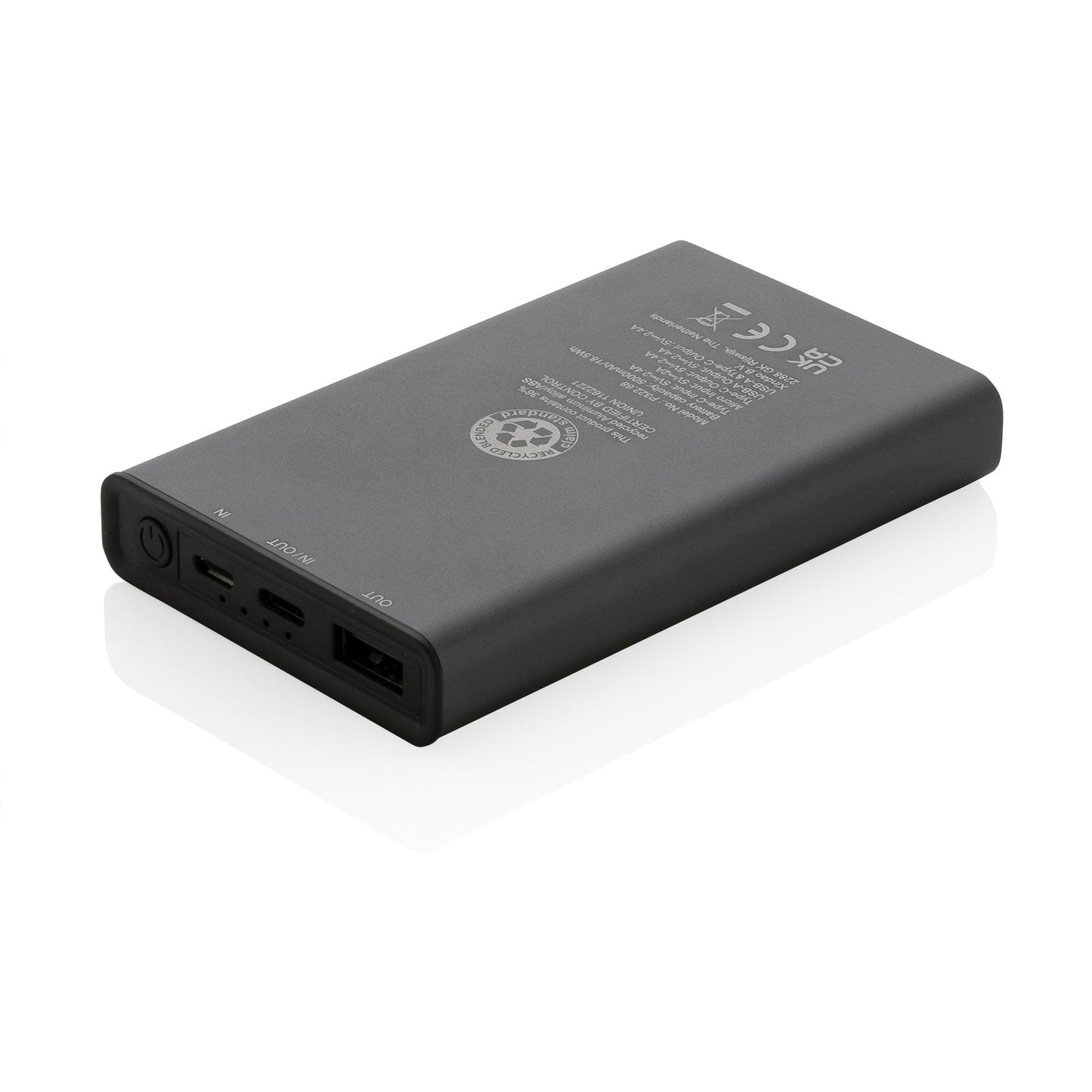 RCS Recycled Aluminium Powerbank 5.000 mAh Tech The Ethical Gift Box (DEV SITE)   