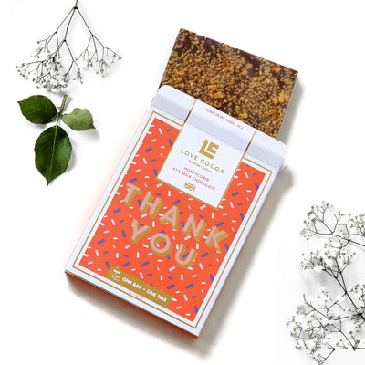 Milk Honeycomb 'Thank You' Bar 75g Confectionery The Ethical Gift Box (DEV SITE)   
