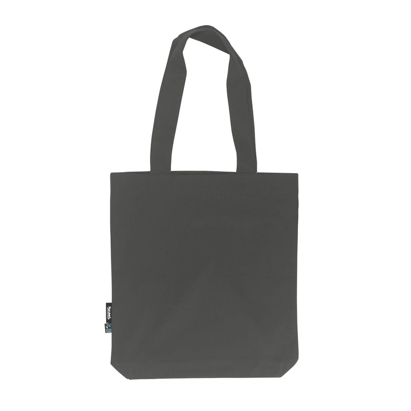 Organic Cotton Twill Bag Bags The Ethical Gift Box (DEV SITE) Charcoal  
