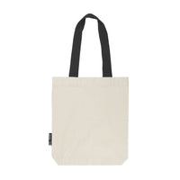 Organic Cotton Twill Bag with Contrast Handles Bags The Ethical Gift Box (DEV SITE) Nature Black   thumbnail