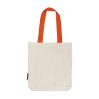 Organic Cotton Twill Bag with Contrast Handles Bags The Ethical Gift Box (DEV SITE) Nature Orange   thumbnail