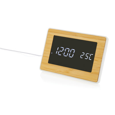 RCS Recycled Plastic & Bamboo LED Clock Tech The Ethical Gift Box (DEV SITE)   