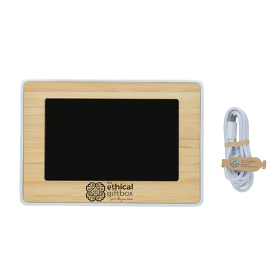 RCS Recycled Plastic & Bamboo LED Clock Tech The Ethical Gift Box (DEV SITE)   